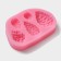 Silicone Mold "cones", 10.2 × 7 × 1.6 cm, pink color