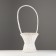 Wicker basket, 30x30x27x70 cm, white, willow