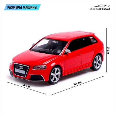 Metal machine Audi RS3 Sportback, 1:43, Red color-1