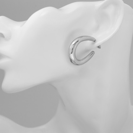 Earrings set 3 pairs "tenderness", white color in silver-3