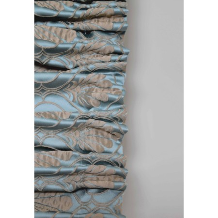 Curtain, size 150x270 cm, turquoise color-3