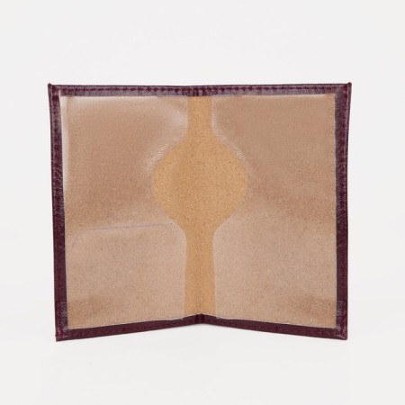 Cover for passport, burgundy color-3