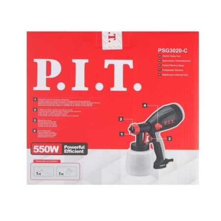 P.I.T. PSG3020-C, 550 W, 700 ml/min, stool 2.5 mm, 800 ml, 35 DIN-12