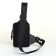 Textile sling bag, gray color