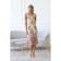 Women's dress, size 44, beige color, red