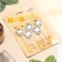 A set of candles for the cake. 5 pcs "Air Ball. Star". Silver