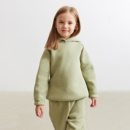 Худи детское MINAKU: Basic Line KIDS цвет оливковый, рост 110-3