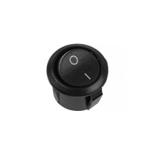 Button - switch, without backlight, black, 6- 10 A, t25