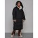 Coat insulated winter female, size 42, black color