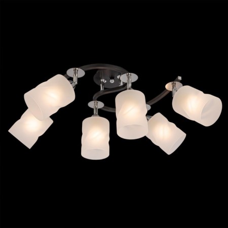 Ceiling Citilux Cutilux CL119261, 52x38x1.5 cm, 6x75W, E27, Black Color Black-1