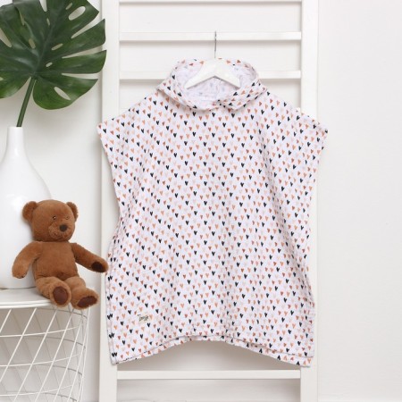 Poncho Muslim Children's Lovelife "Hearts" 100% HL, 4-p, 235g/m2