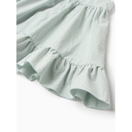 Sarafan for Minaku girl, mint color, height 134 cm-2
