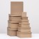 Set of square boxes 10 in 1 craft, 24.5 x 24.5 x11.5 - 6.5 x 6.5 x 4 cm,