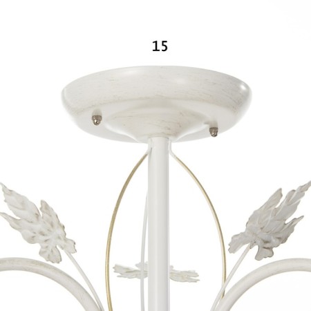 Susana chandelier 3x15W E27 white/gold 53x53x32cm Bayerlux-5