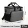 Thermal -mosquito with zipper, external pocket, 27 l, color gray color