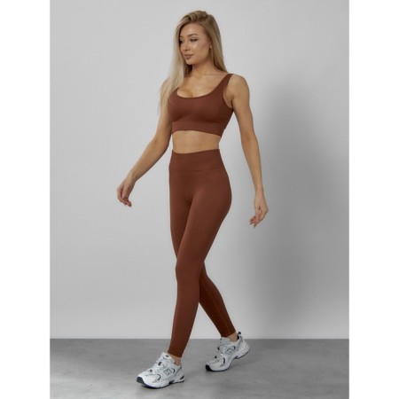 Sports suit female, size 44, brown color-8