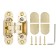 Loop of hidden installation Armadillo Universal 3D-CH 60 SG, with 3D reg., Color mat. gold