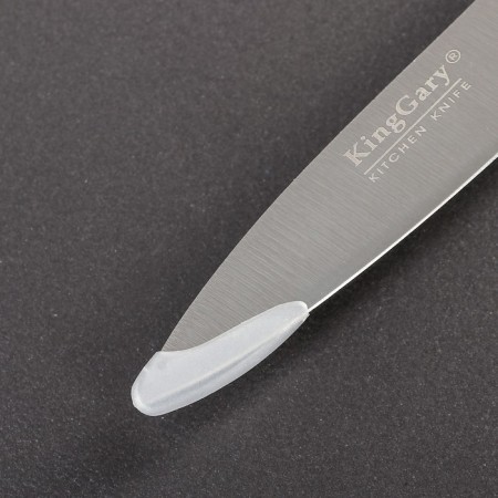 Vegetable knife Overlord, blade 8.5 cm, black color-4