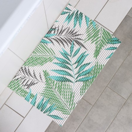 Palm branch rug for the house, 40 × 65 cm, green color-2