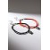 Bracelets "Demetrons" owl, red-black color, l = 17 cm