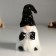 Interior doll "Dwarf in a black cap with stars, with an asterisk in the hands" 36 cm