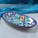 The herdgehog of Rishtan ceramics "Flowers", 24 cm, blue, mix