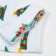 Women's socks "Christmas tree", white color, size 23-25