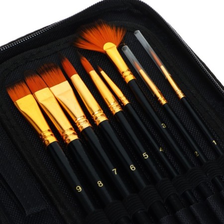 Calligrata tiring set, nylon, 15 pieces, in a pencil case-16