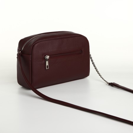 Women's bag with lightning, burgundy color-1