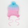 Hat for girls, pink/blue color, size 44-47 cm