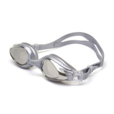 ATEMI N9202M swimming glasses, silicone, silver color