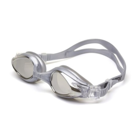 ATEMI N9202M swimming glasses, silicone, silver color