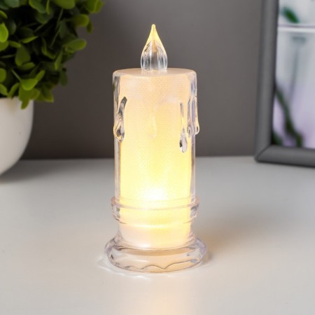 Night "Candle" LED from white batteries 4.5x4.5x11 cm Risalux-1