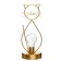 Night -night "cat" LED from batteries 3haa gold 11x11x28 cm Risalux