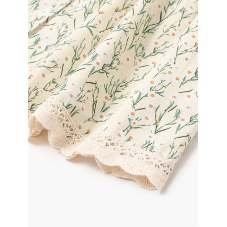 Baby dress minku "Chamomile", white color, height 68-74 cm-3