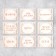 A set of paper stickers on banks "for dispensers", 20 pcs, pattern, 4 x 3 cm