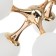 Chandelier "Molecule" 5he27 gold 60x55x52 cm