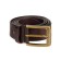 PRIDE belt, nat. skin, dark brown, 105cm