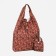 Household bag on the button, brown color