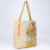 Vangog Flower-shoper bag without lightning with lining, beige color