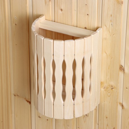 The lampshade is wooden, semicircular "wave" 29.5x23x16 cm-1