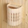 The lampshade is wooden, semicircular "wave" 29.5x23x16 cm