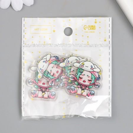 Decor for the work of acrylic "Baby" 0.2x3.1x3.7 cm-3