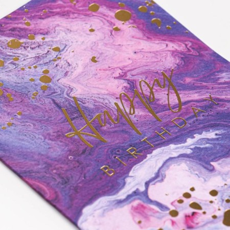 Happy Birthday Watercolor card, 11.8 x 16.4 cm-5