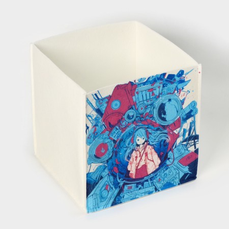Anime organizer for storage, 30 × 30 × 30 cm, 24 l, white-1
