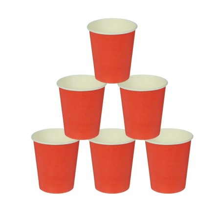 A single -single -water -boiled glass cup, red (205 ml)-1