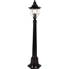 Sadovo-park lamp Feron PL596, IP44, E27, 60 W, 195x195x1035 mm, brown color