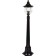Sadovo-park lamp Feron PL596, IP44, E27, 60 W, 195x195x1035 mm, brown color