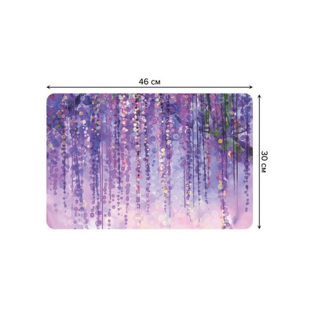 A set of napkins for setting the table "Lilac gardens", rectangular, rounded edges, size 30x46 cm, 4 pcs-2
