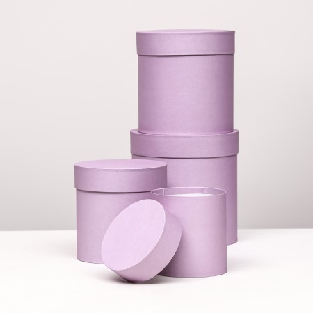 Set of hats 4 in 1 "Light Lilac" 20 × 20 x 20 –13 × 13 cm-1